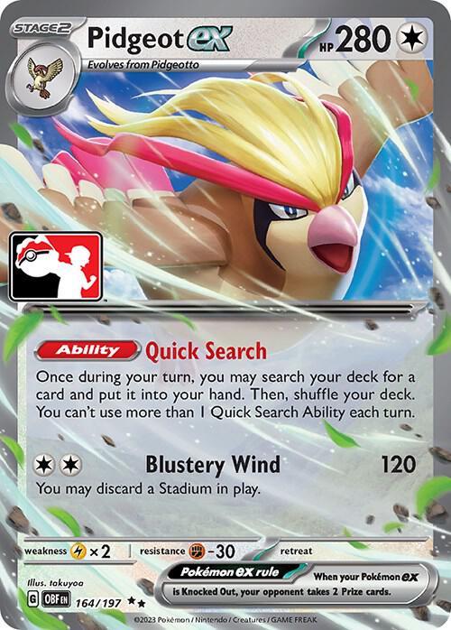 Obsidian Flames Pidgeot Ex [Prize-Pack] Pokémon card
